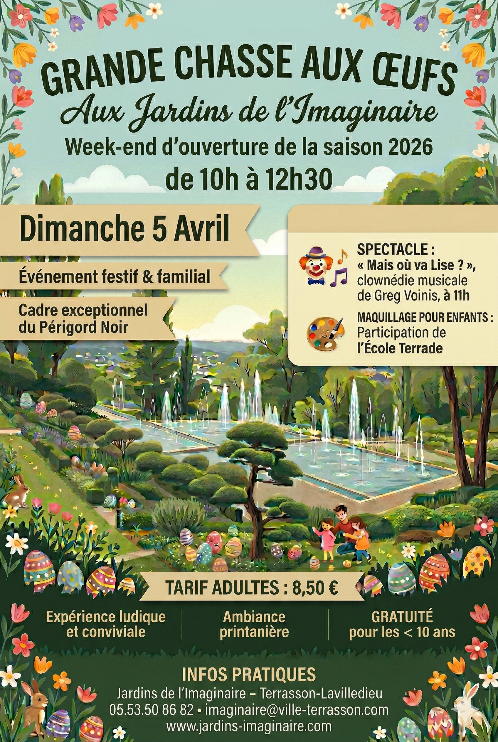 Grande chasse aux œufs aux Jardins de l’Imaginaire